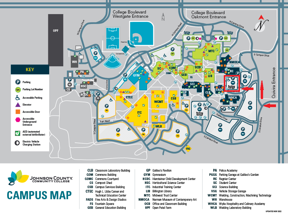 JCCC Campus Map
